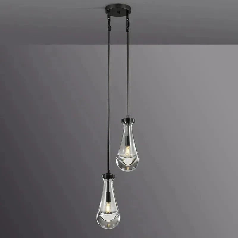 Raindrop Round Chandelier 2-Light 5''