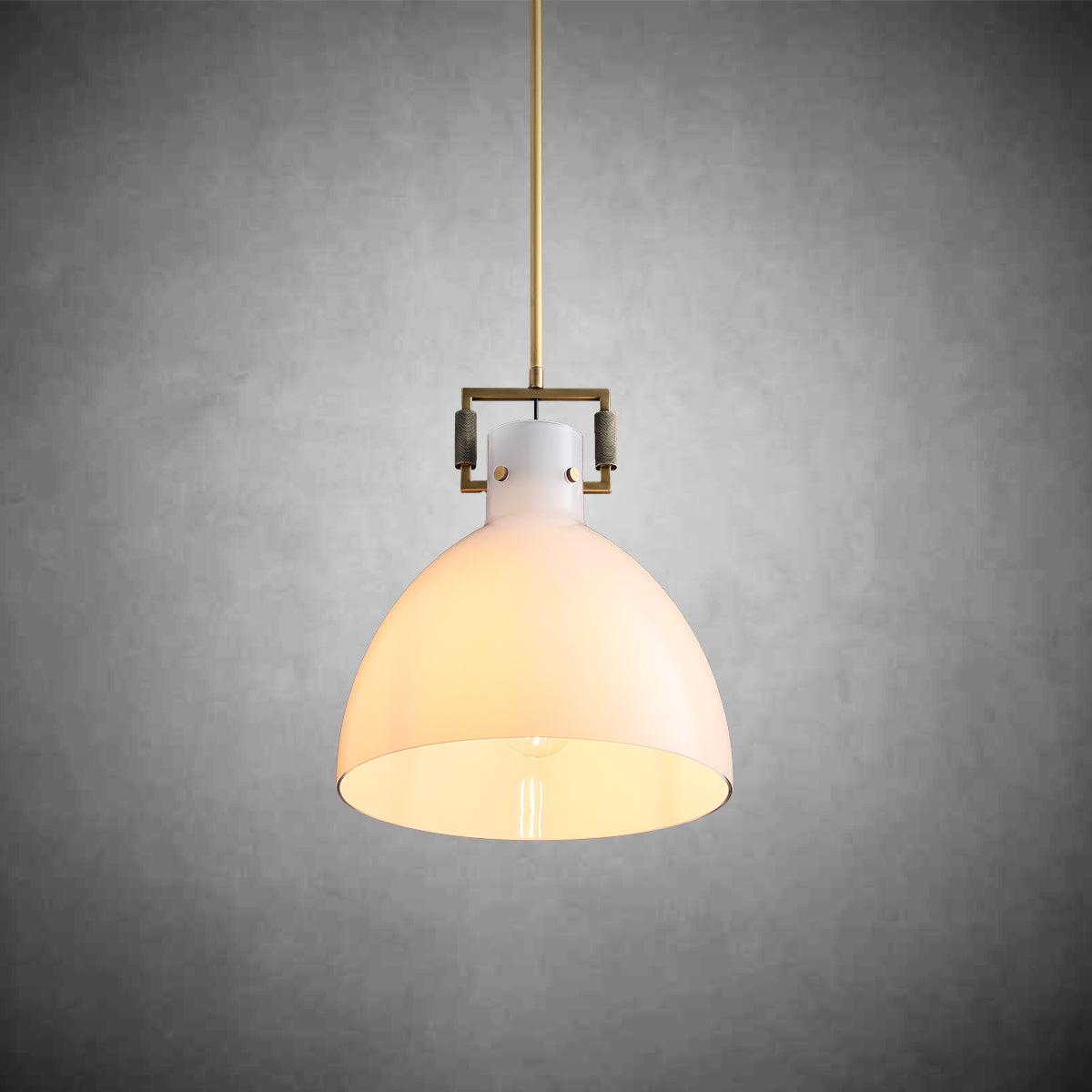 Machine Milk Glass Cloche Pendant 10''14''18''