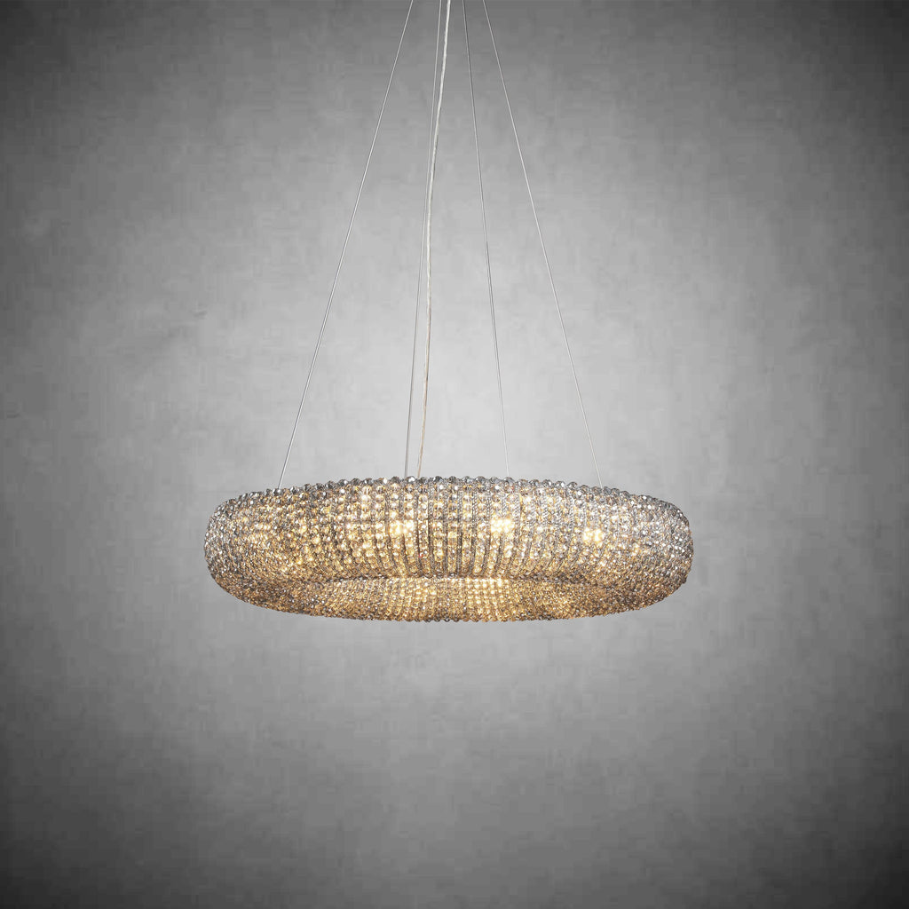 Halos Crystal Round LED Chandelier 32"41''59''72''