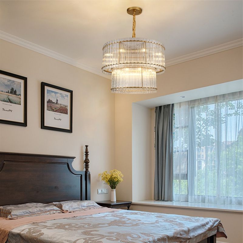 Sun Marcus 2-Tier Round Chandelier 48"