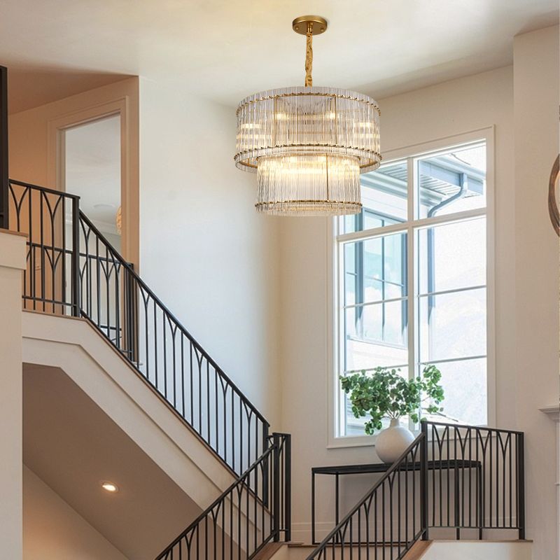 Sun Marcus 2-Tier Round Chandelier 48"