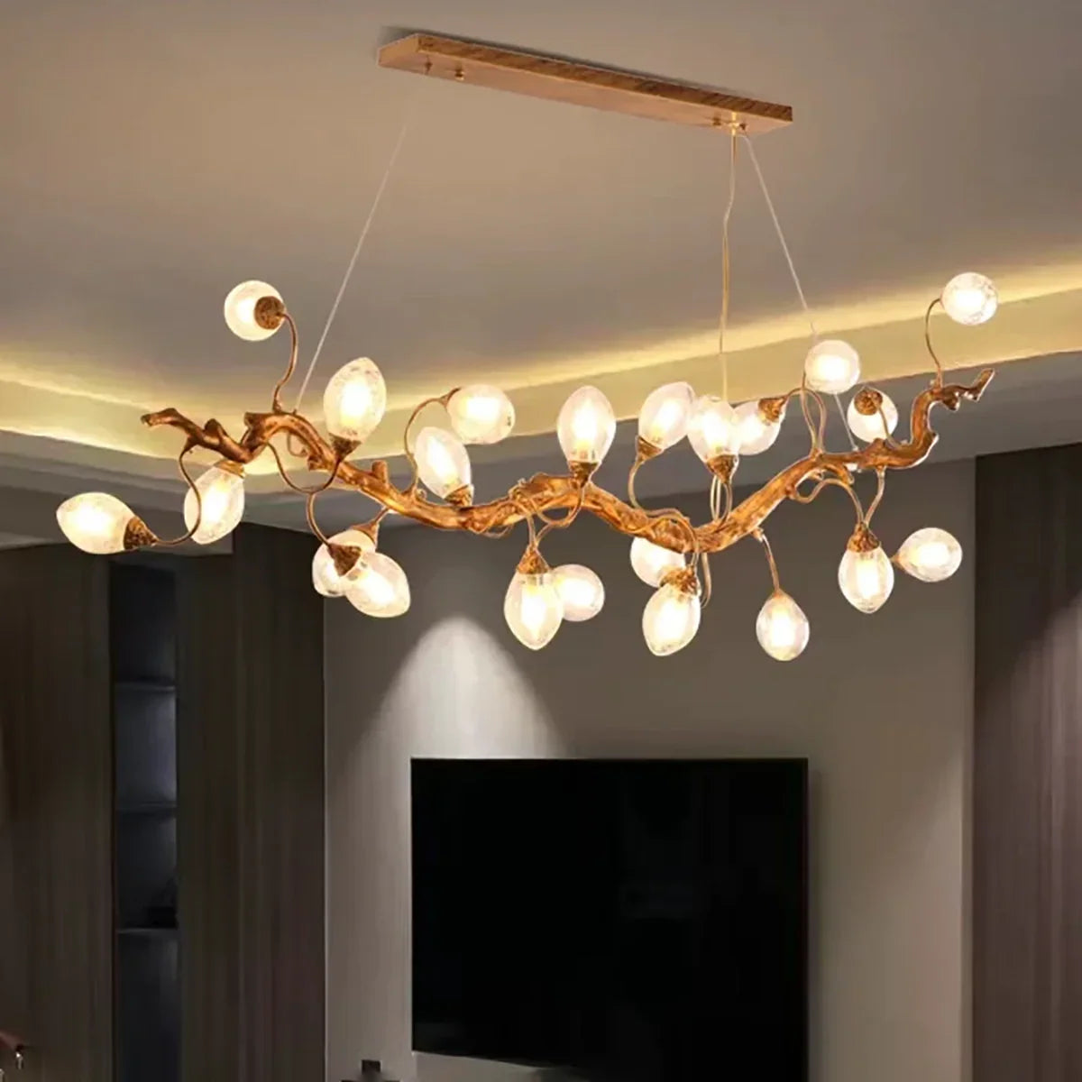 Glass Egg Art Clear Bubble Chandelier for Dining Room/Kitchen Island/Living Room