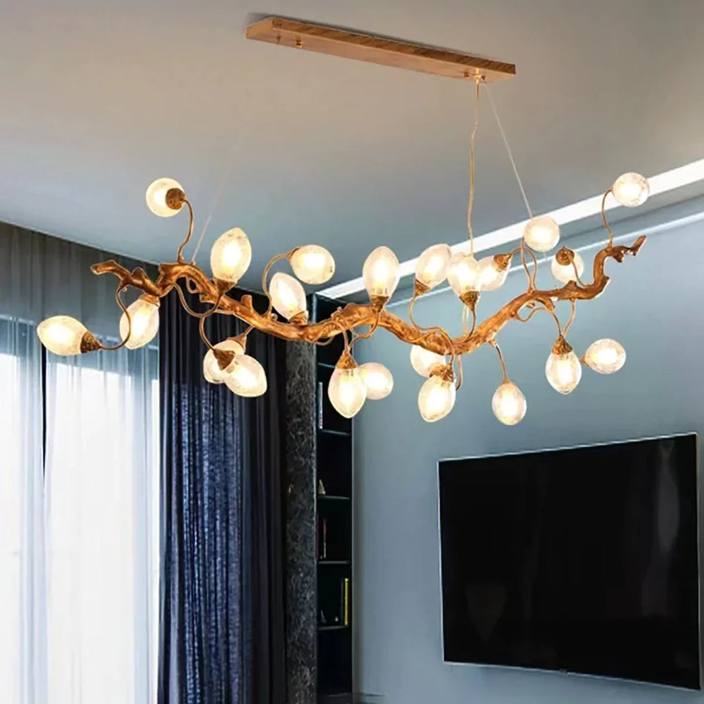 Glass Egg Art Clear Bubble Chandelier for Dining Room/Kitchen Island/Living Room