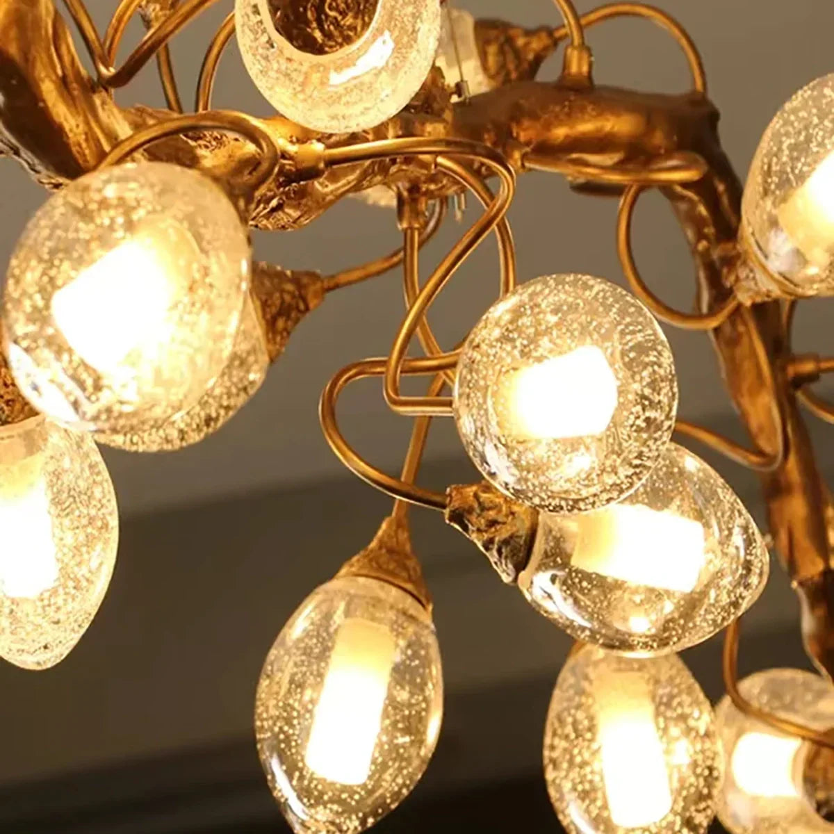 Glass Egg Art Clear Bubble Chandelier for Dining Room/Kitchen Island/Living Room