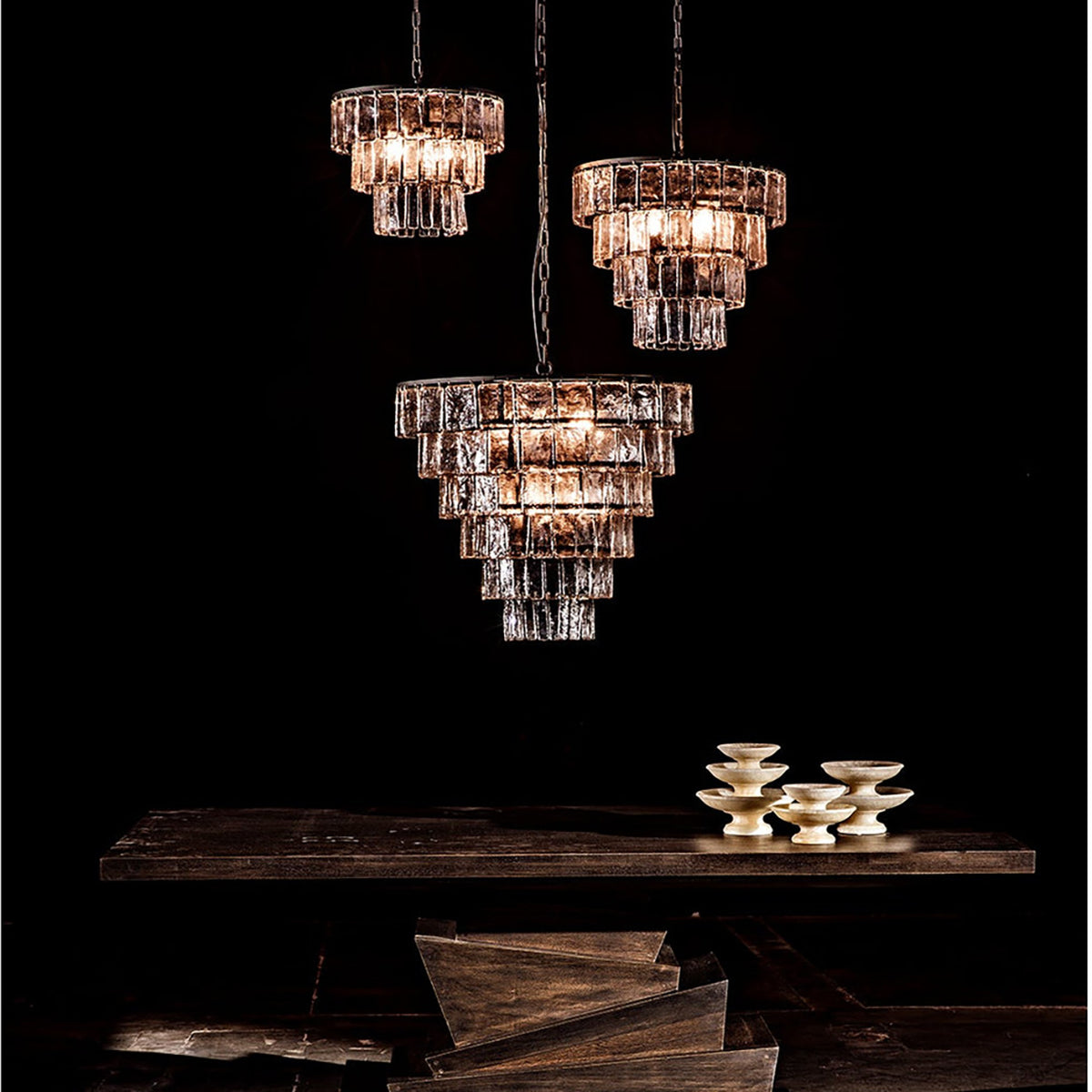 Andrew Round 3-Tier Chandelier