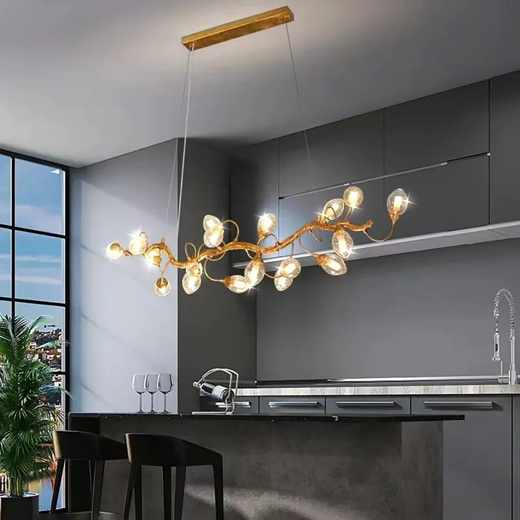 Glass Egg Art Clear Bubble Chandelier for Dining Room/Kitchen Island/Living Room