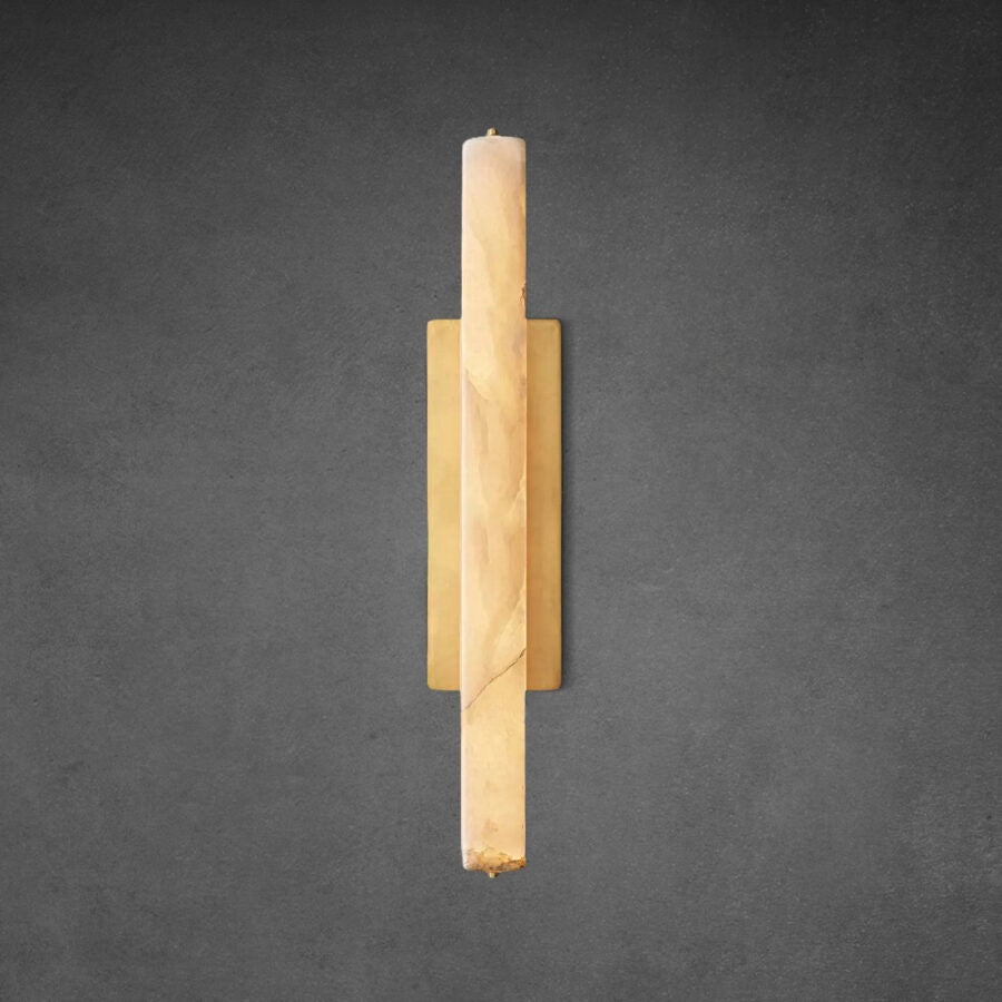 Auduban Alabaster Single Sconce