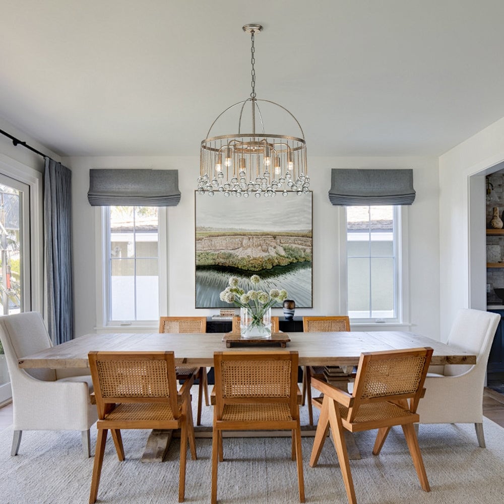 Aurelle Modern Crystal Ball Pendant Light
