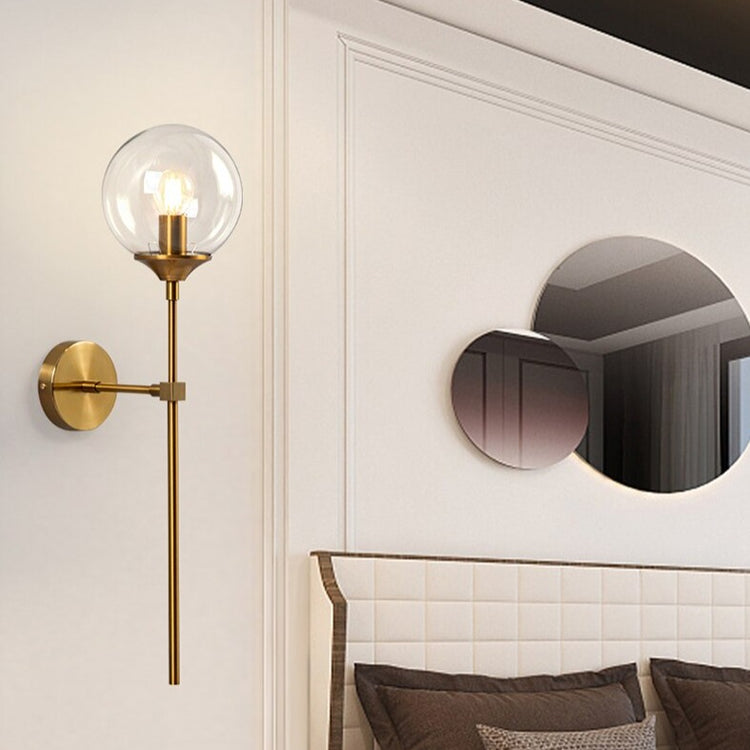 Astraline Glass Ball Wall Sconce