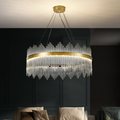 Skylar Round Glass Chandelier