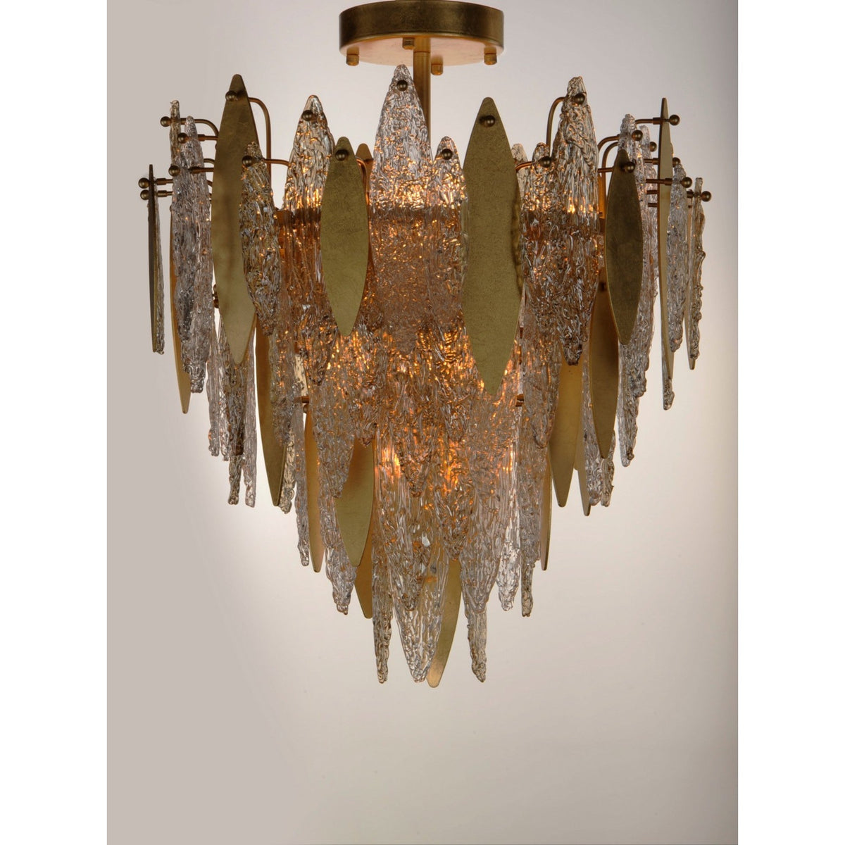 Majestic Gold Finish 29-Inch Flush Mount Ceiling Light