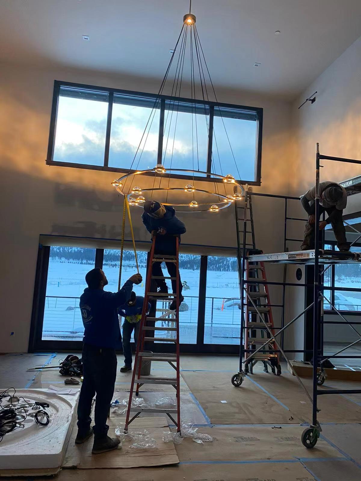 Eclatamt 2-Tier Round Chandelier 48'' 60"