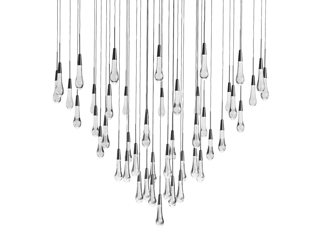 Soltaire Round Chandelier 58"W