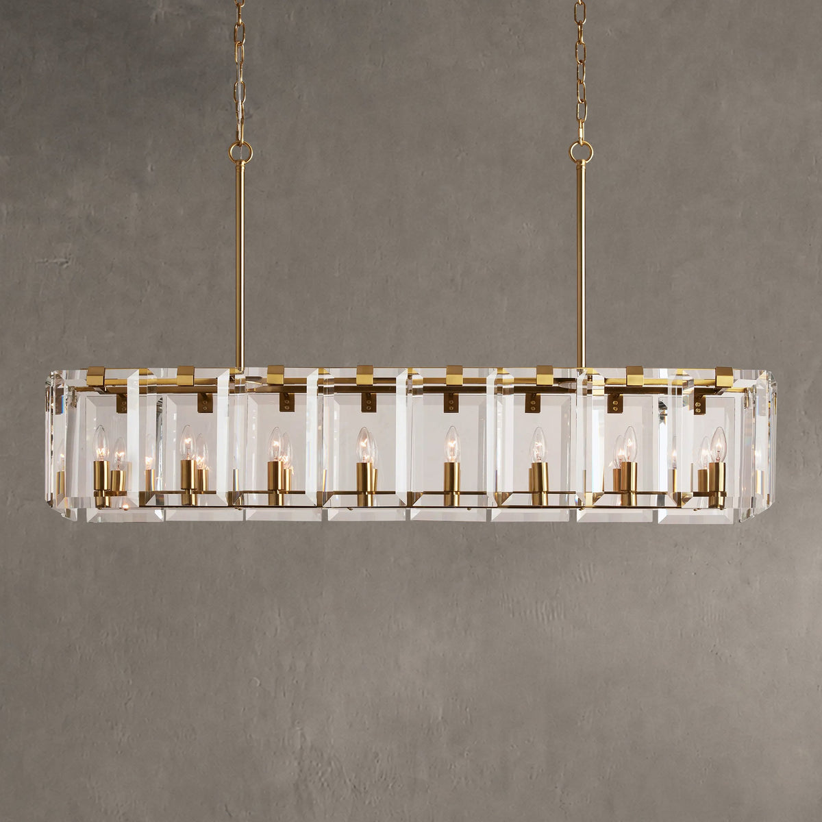 Amarelle Rectangular Chandelier 12/16 Light