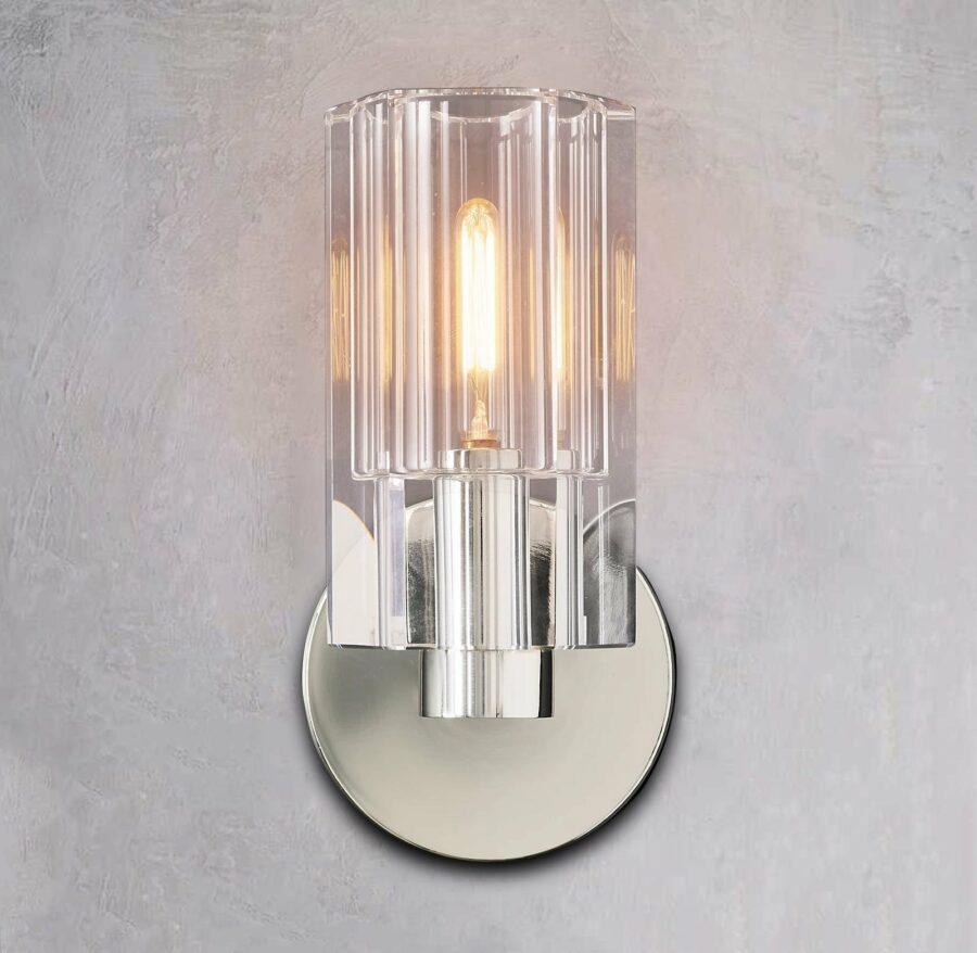 Arcachen Crystal Wall Sconce 9"H