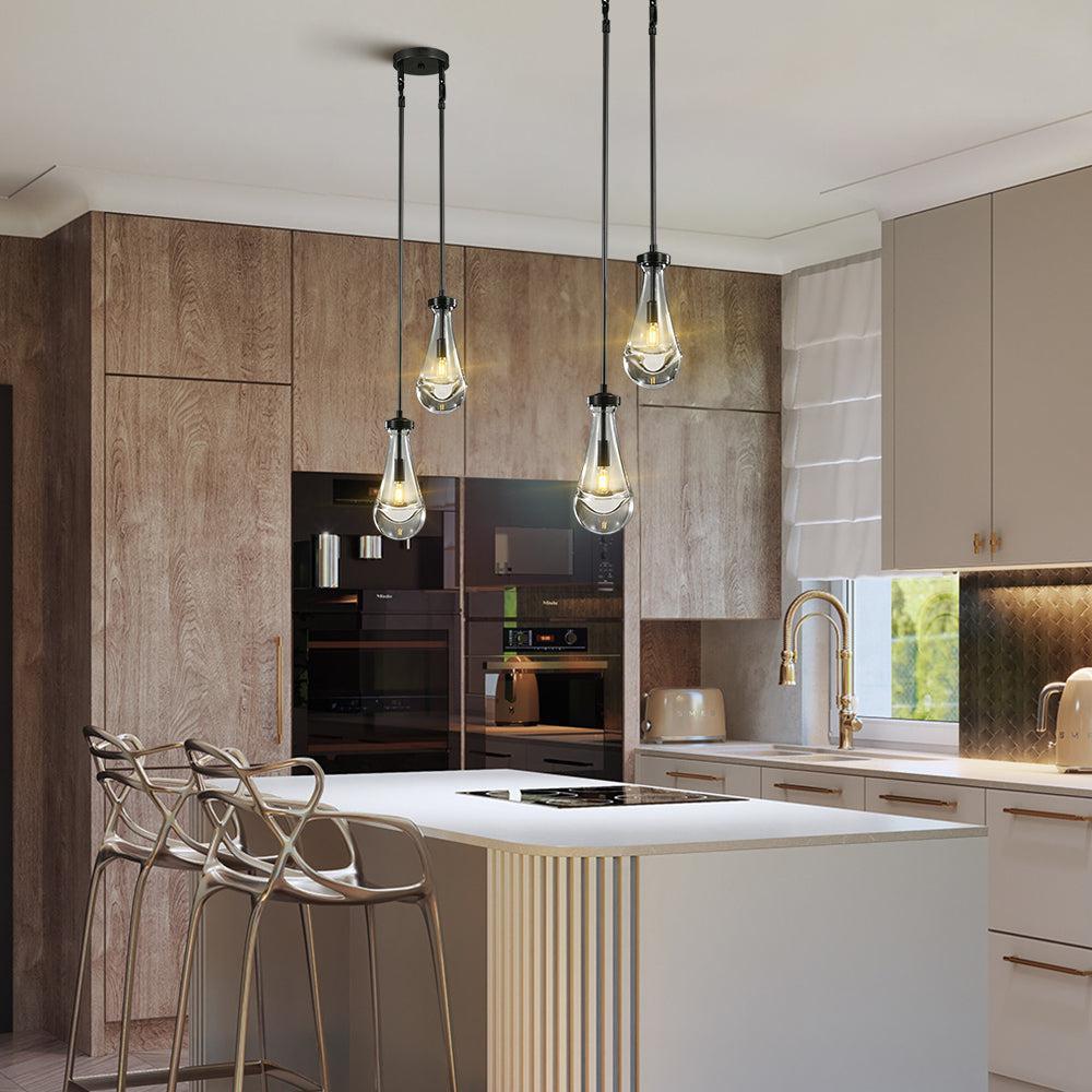 Raindrop Round Chandelier 2-Light 5''
