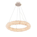 Round Luxury Rock Crystal Chandelier 32" D