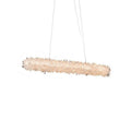 Rock Crystal Linear Chandelier for Kitchen Island