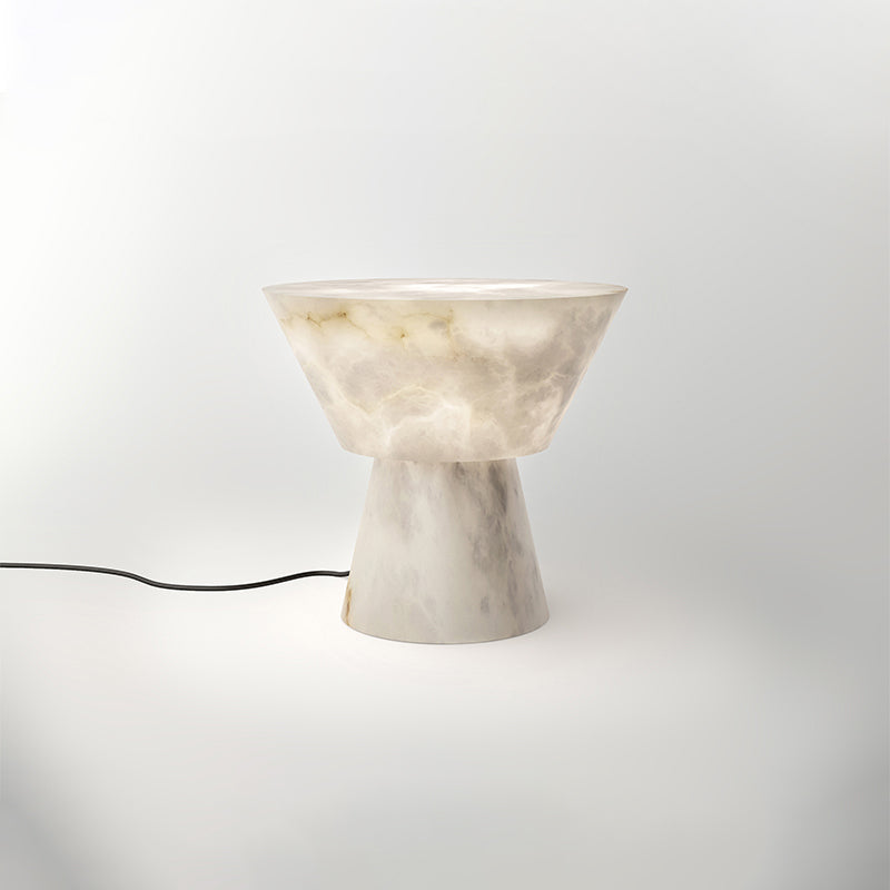 Franta Modern L Alabaster Living Room Table Lamp Besides Bed