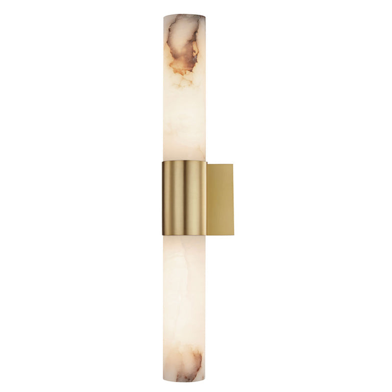 Modern Minimalist Alabaster Wall Sconce for Hallway