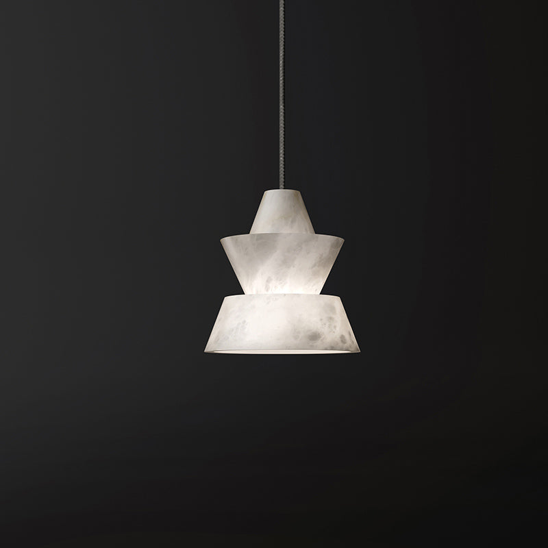 Lab Small Alabaster Coffee Table Pendant, Modern Pendant Light Besides Bed