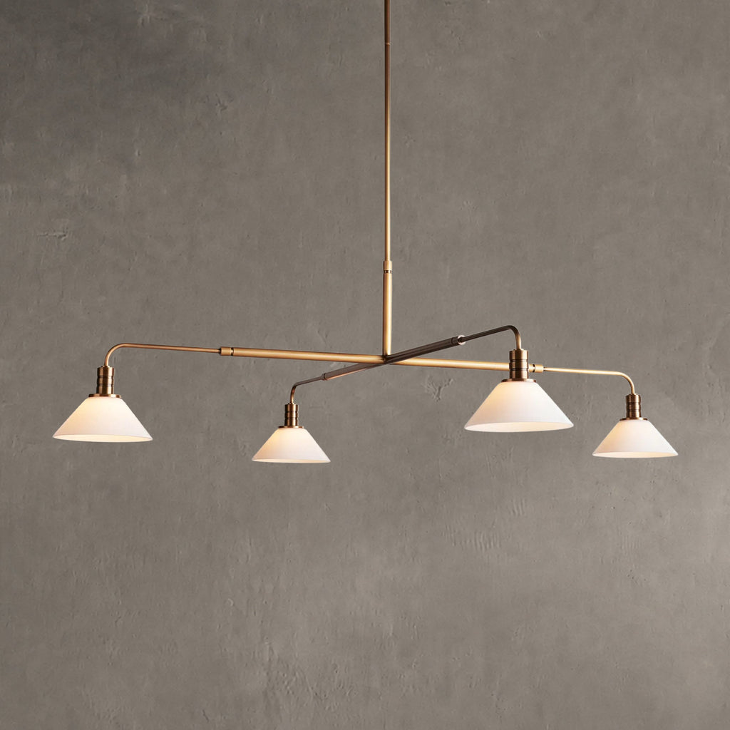 Torvane Glass Round Chandelier 30'' 52''