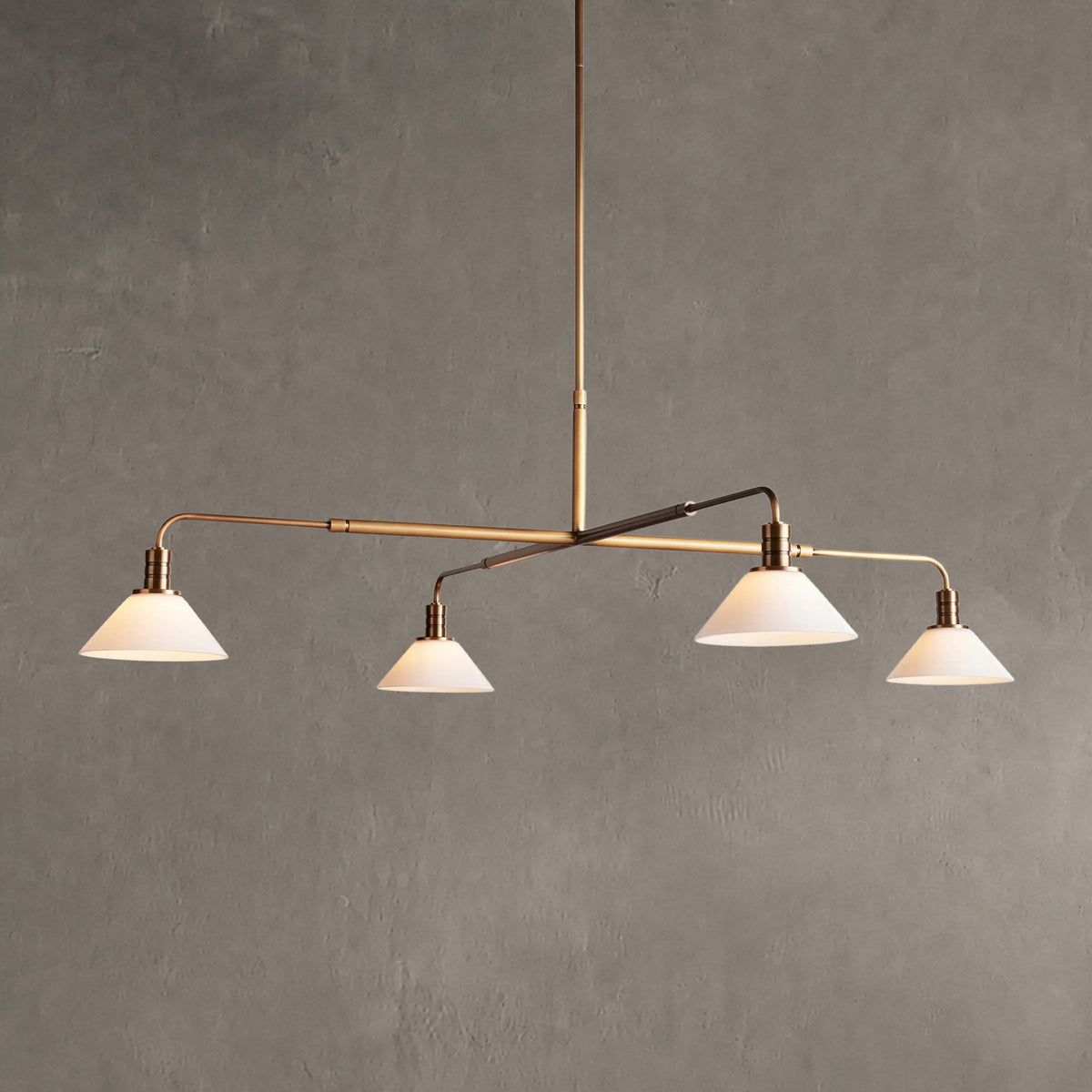 Torvane Glass Round Chandelier 30'' 52''