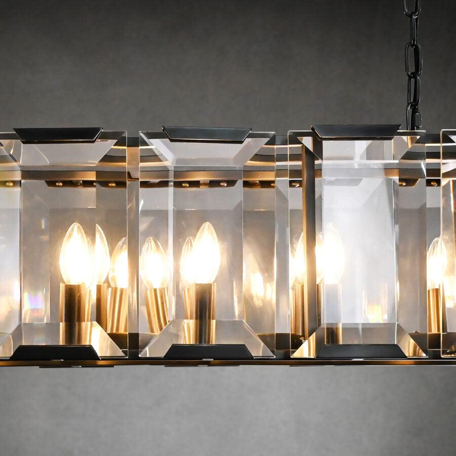 Harlew Crystal Rectangular Chandelier42''54''62''74"