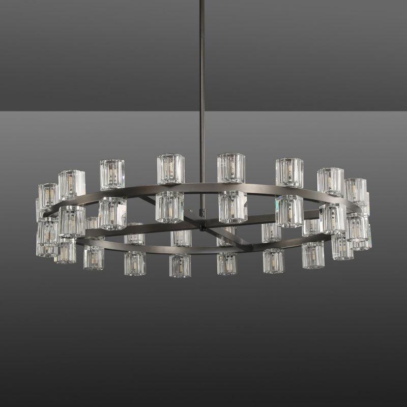 Arcachen Crystal Round Chandelier 36"