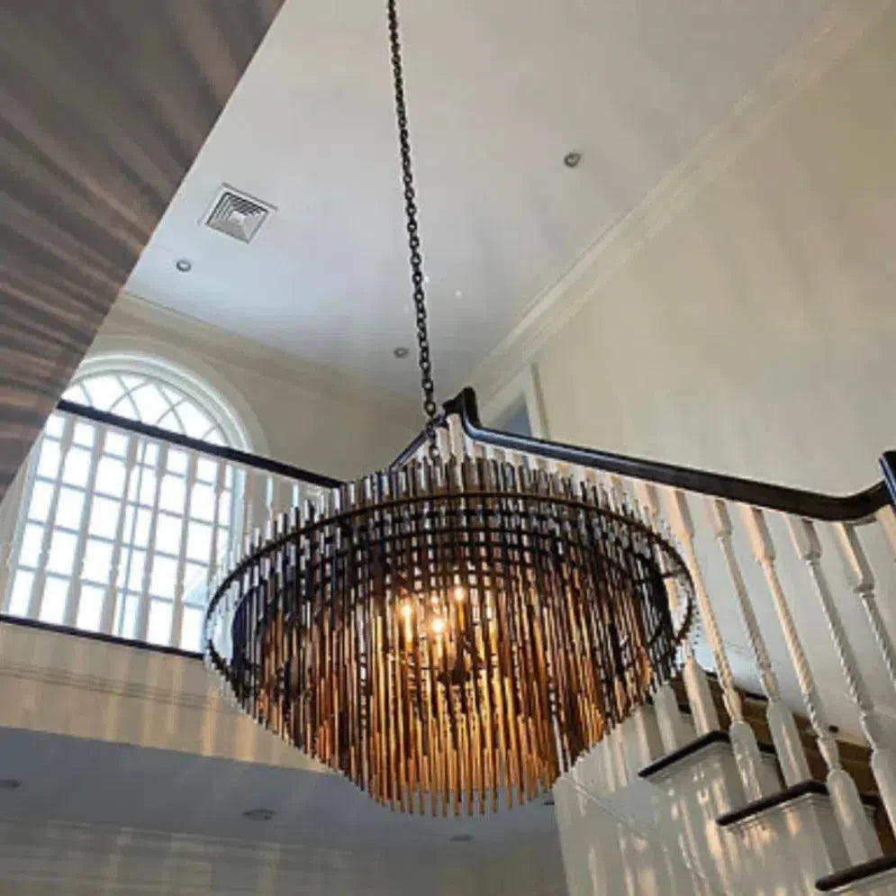 Emila Burnished Brass Chandelier 24''32''42''