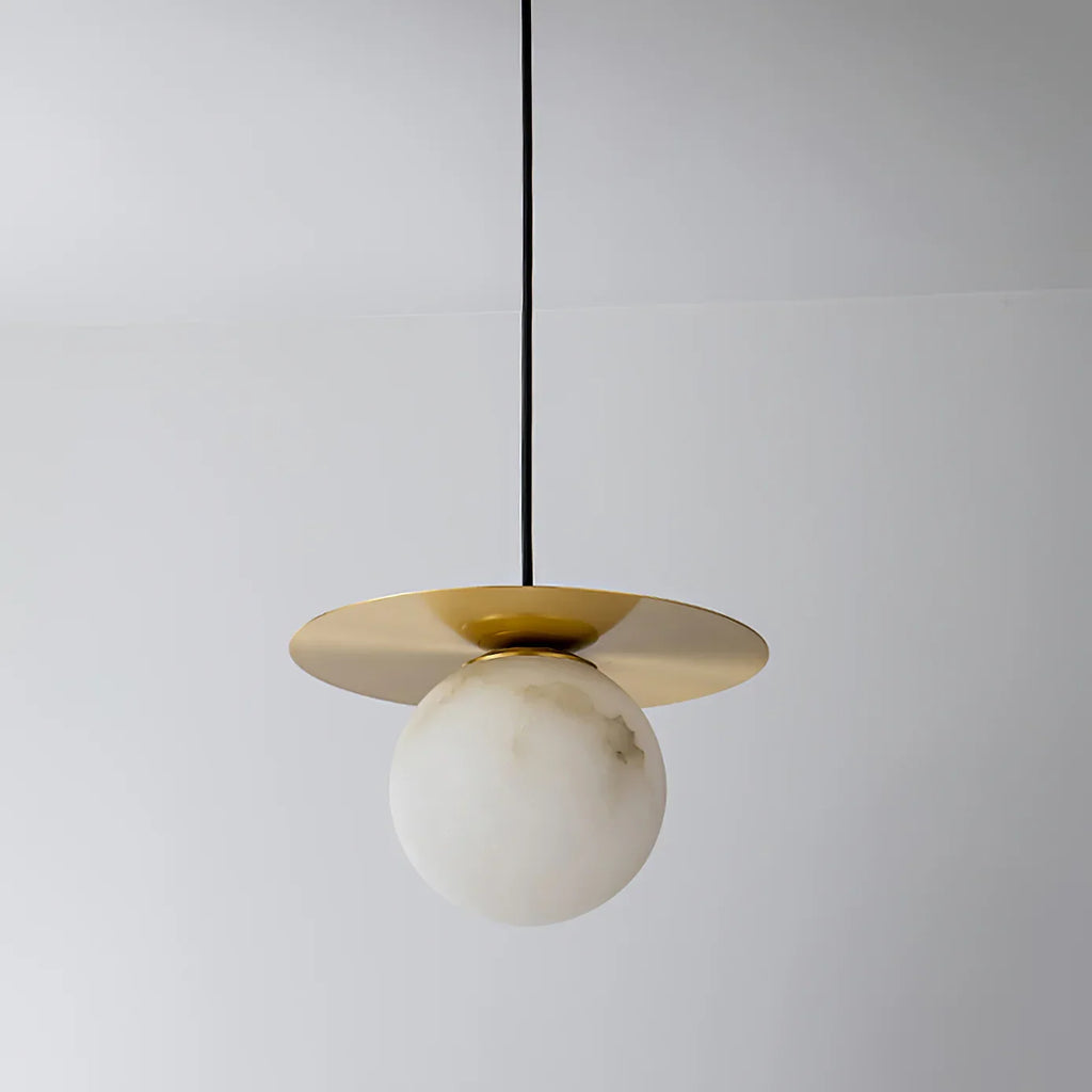Spanish Alabaster Bedside Pendant Light
