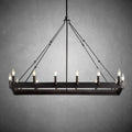 Camina Vintage Candelabra Rectangular Chandelier 41''52''