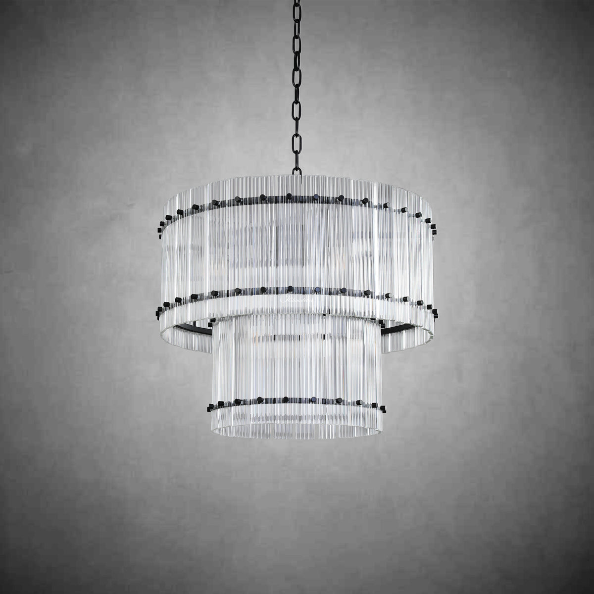 Sun Marcus 2-Tier Round Chandelier 37"