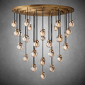 Pearls Round Chandelier 48"