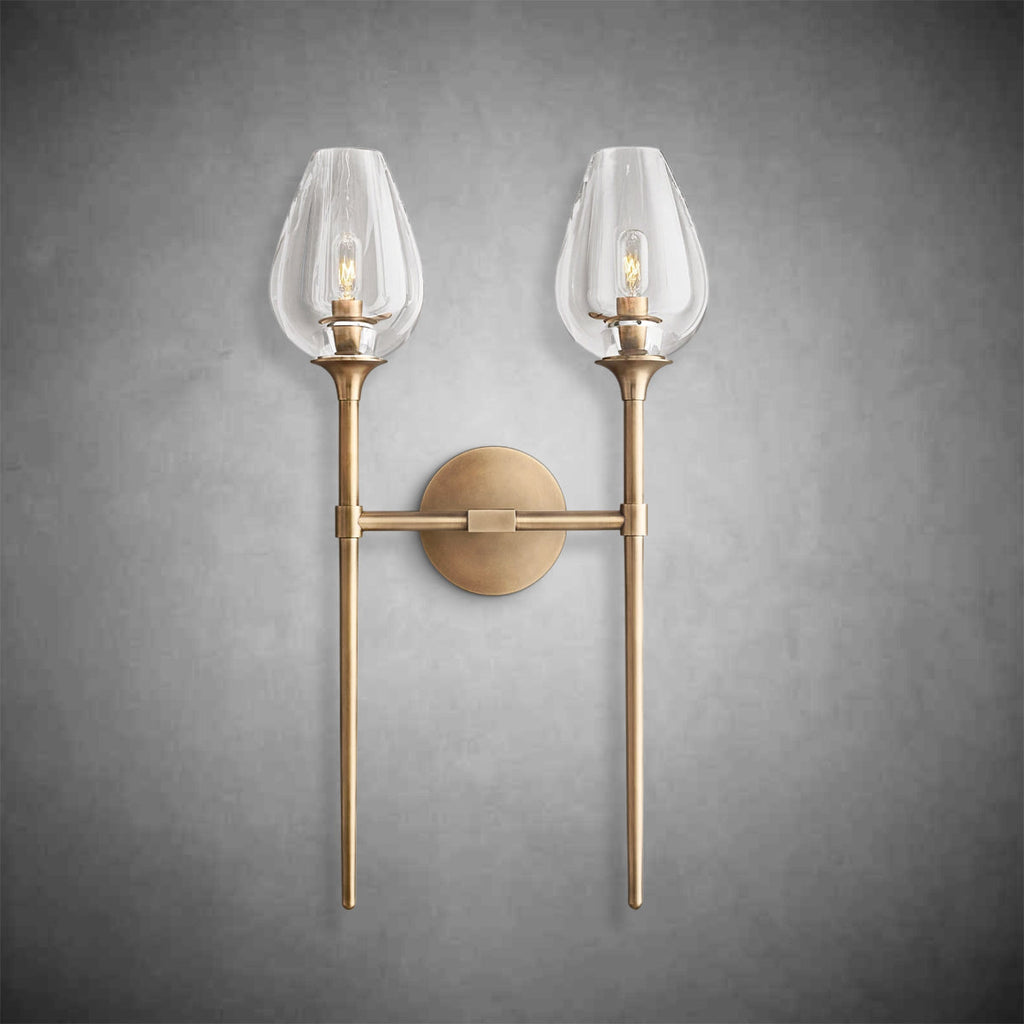 Tulipe Double Wall Lamp 24”H