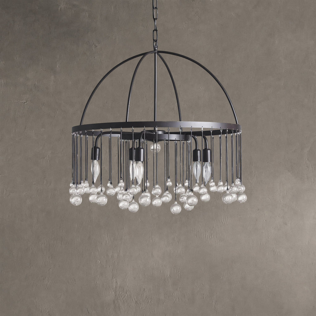 Aurelle Crystal Ball Round Chandelier 5 Light / 8 Light