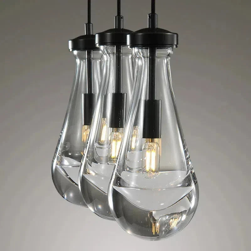 Raindrop Linear Chandelier 3-Light 22''