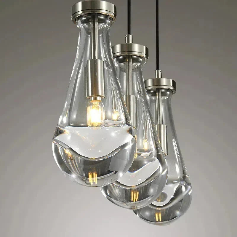 Raindrop Linear Chandelier 3-Light 22''