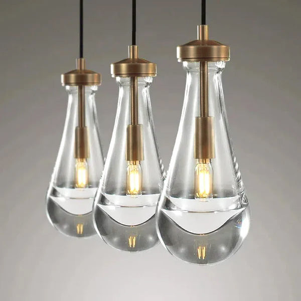 Raindrop Linear Chandelier 3-Light 22''