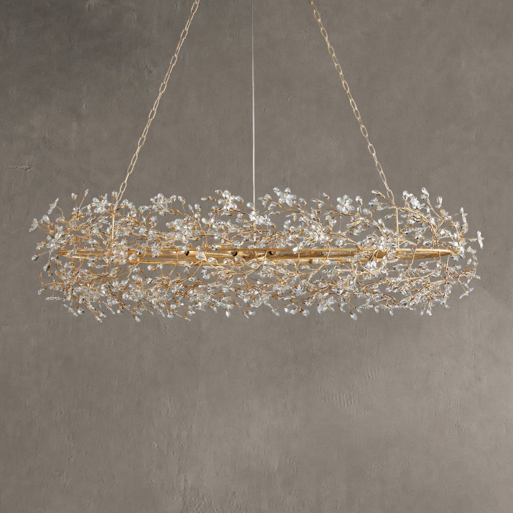 Roselle Oval Chandelier 62''74''