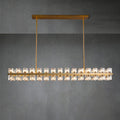 Arcachen Crystal Rectangular Chandelier 54"