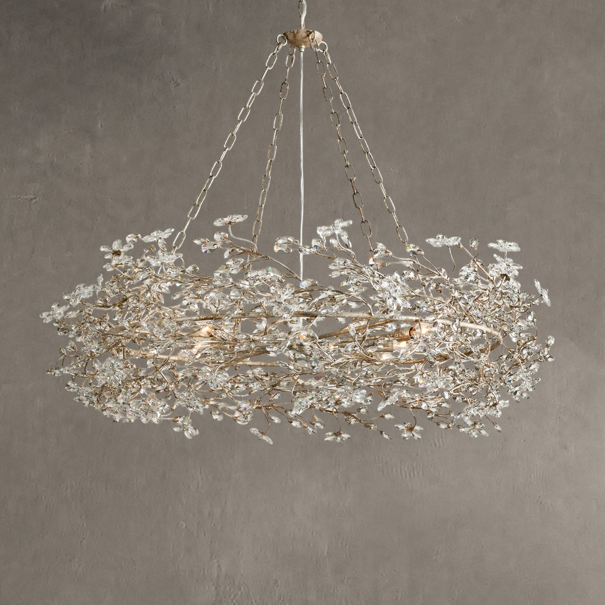 Roselle Crown Chandelier 39" 48" 60"