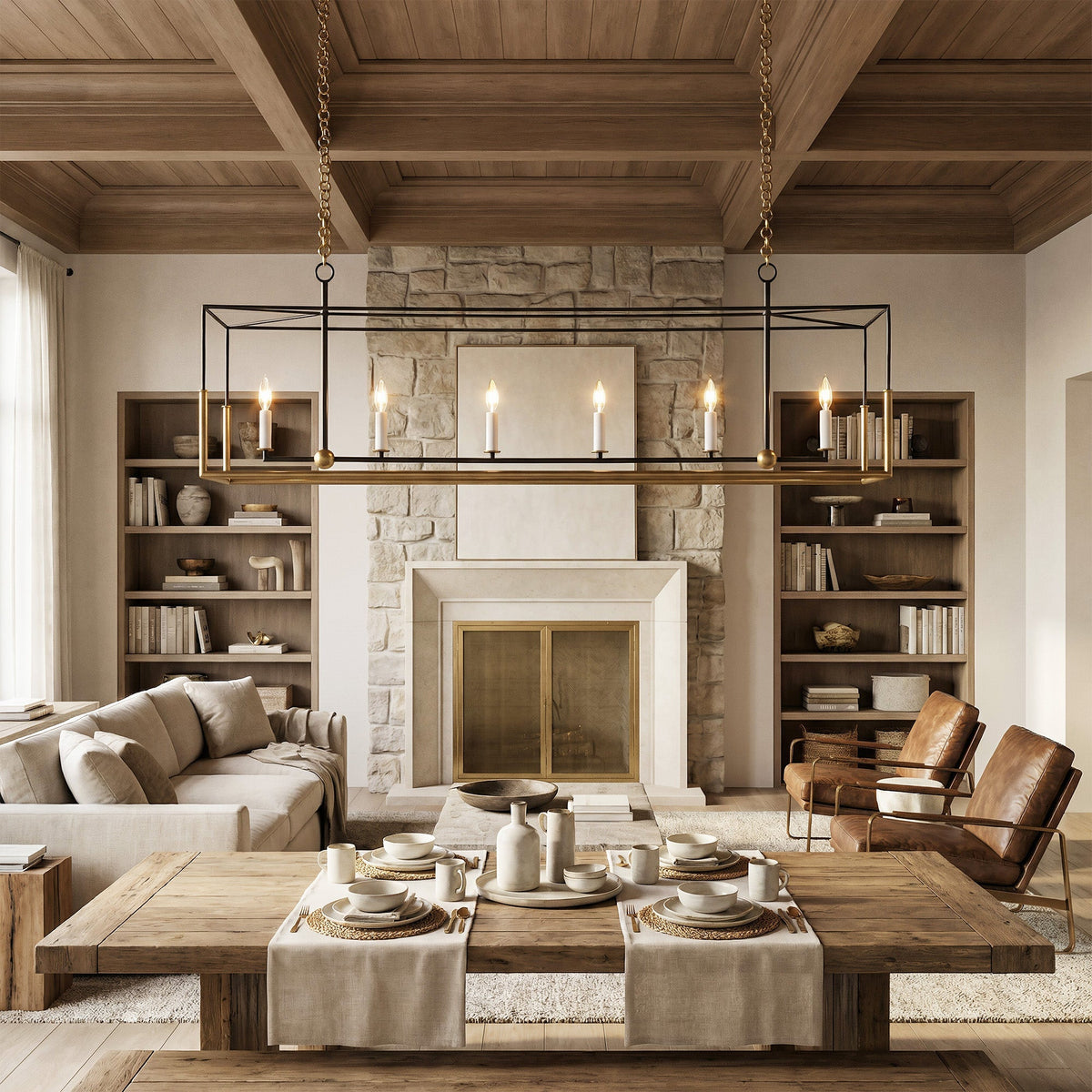 Holvane 6-Light Linear Chandelier