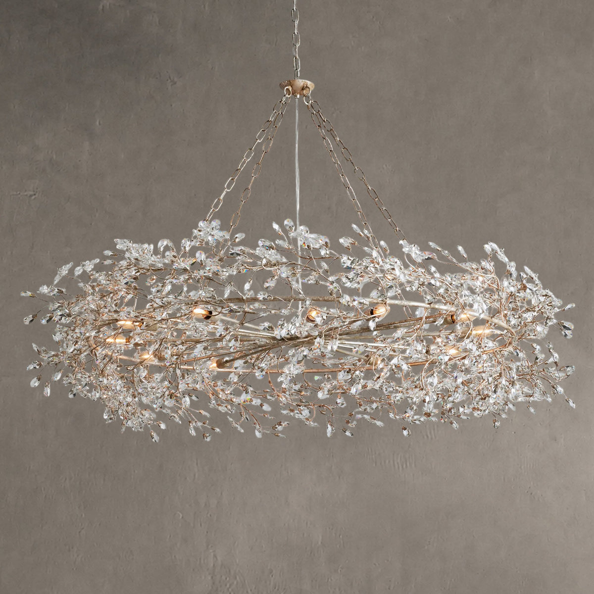 Roselle Crown Chandelier 39" 48" 60"
