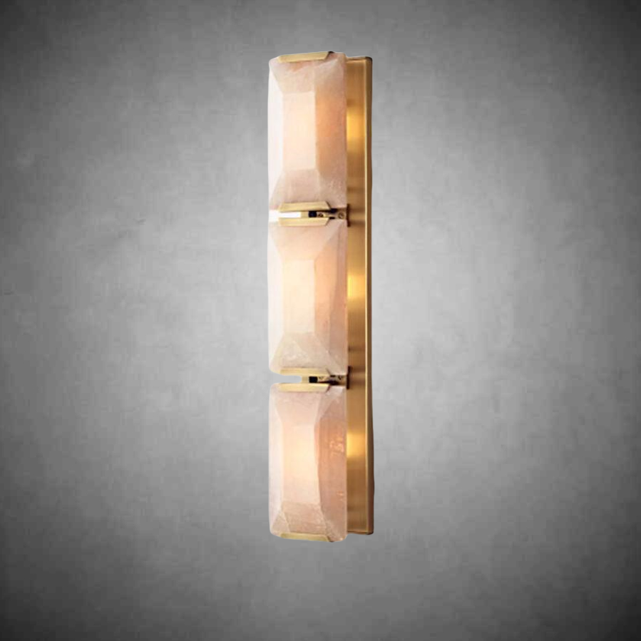 Harlew Calcite Triple Wall Sconce