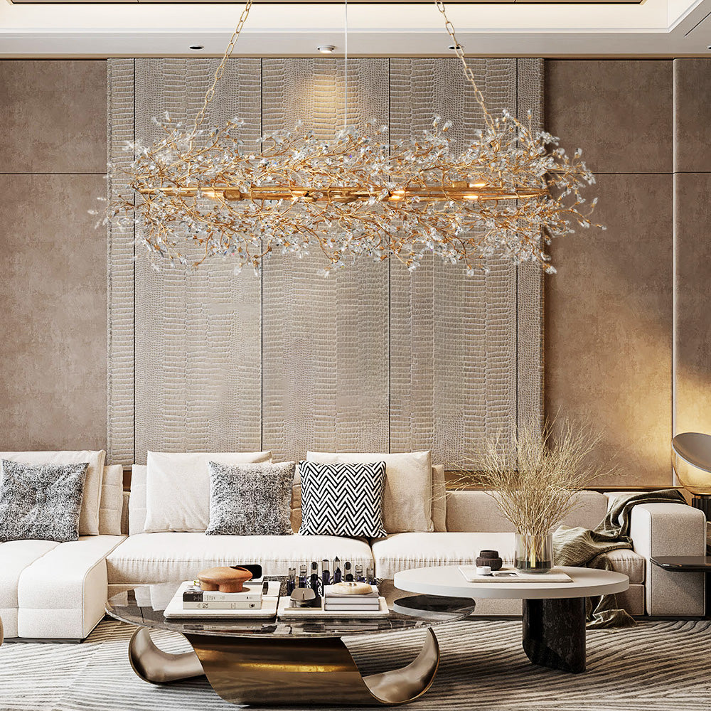 Fiore Oval Chandelier 62''74''