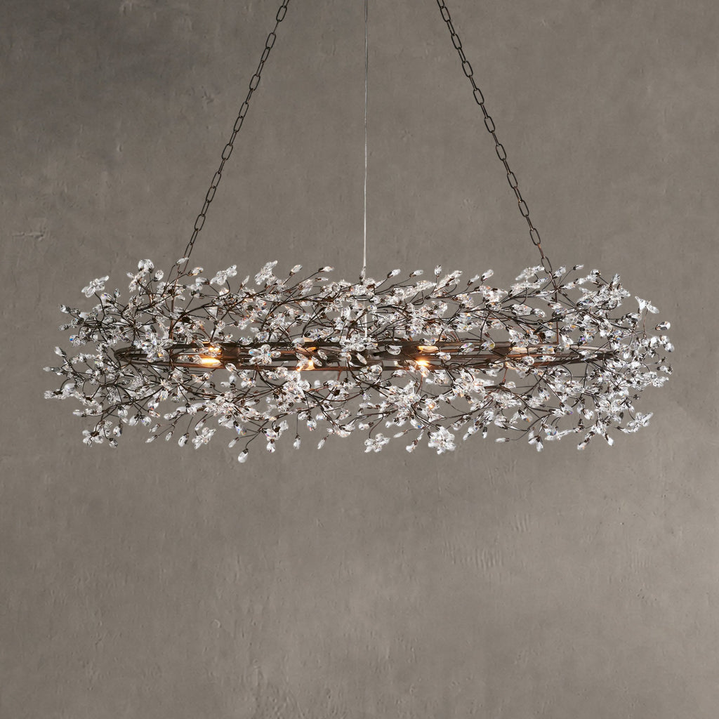 Roselle Oval Chandelier 62''74''