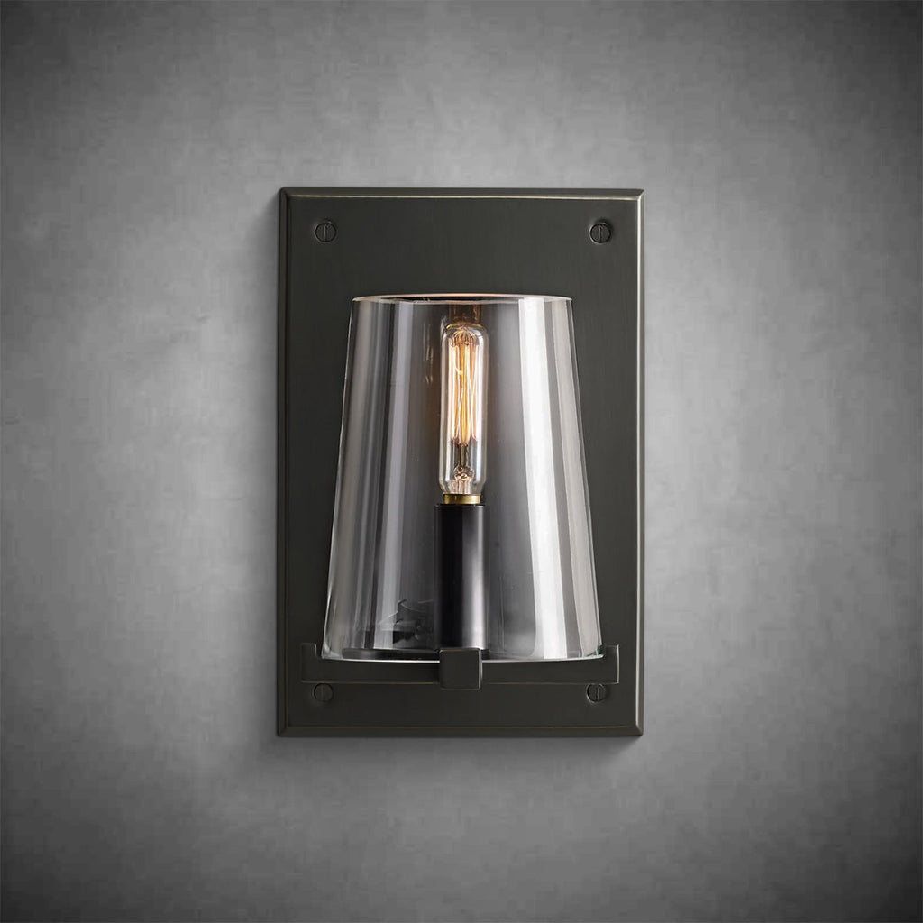 Paricia Clear Glass Wall Sconce