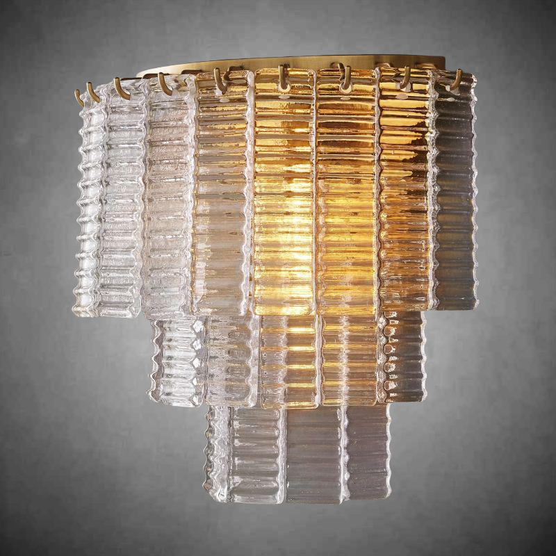 Sirena Clear Glass Wall Sconce