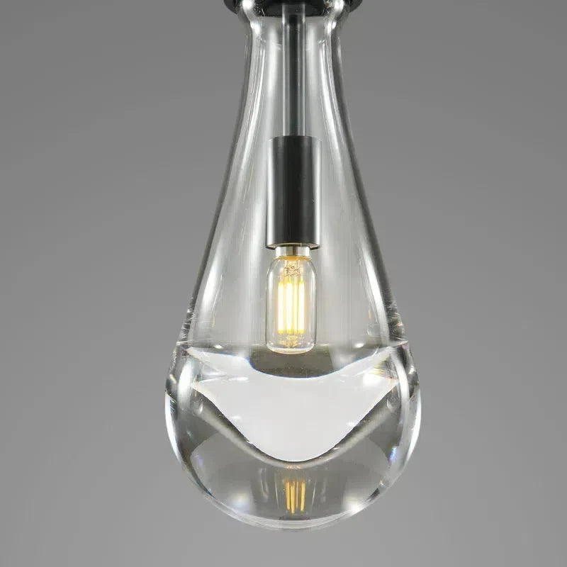 Raindrop Round Chandelier 2-Light 5''